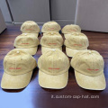 Cappello da papà unisex giallo unisex non strutturato